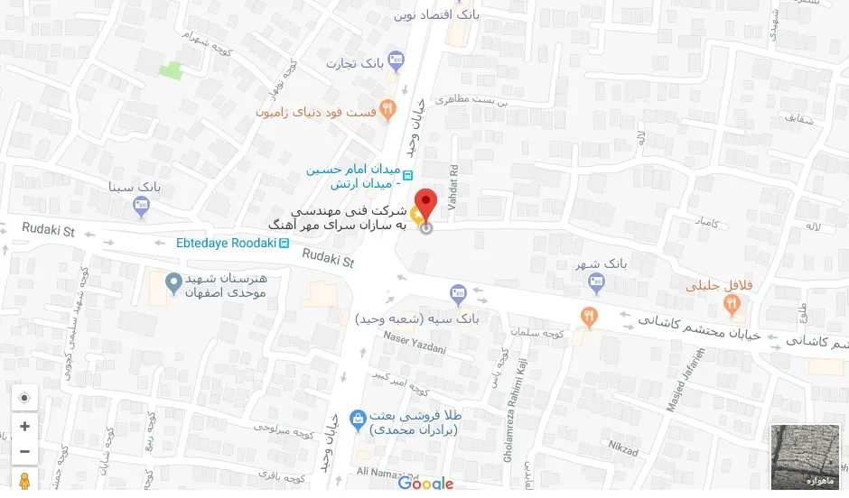 آدرس شرکت بهسازان سرای مهرآهنگ