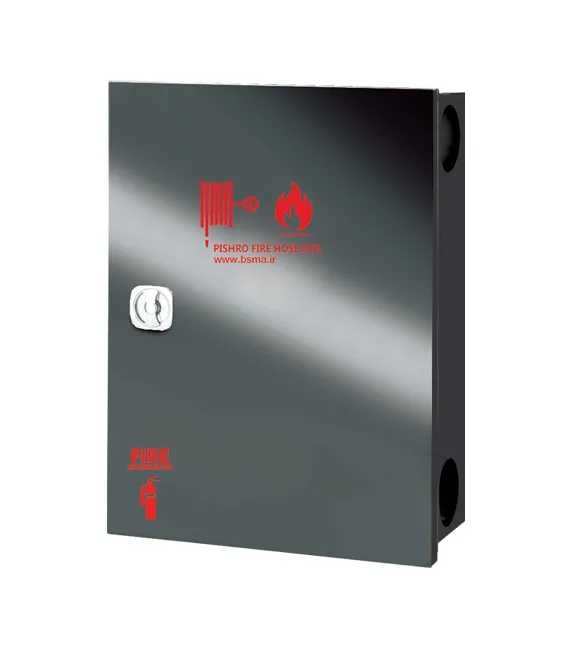 جعبه آتش نشانی درب استیل دودی دو قلو تک درب پیشرو