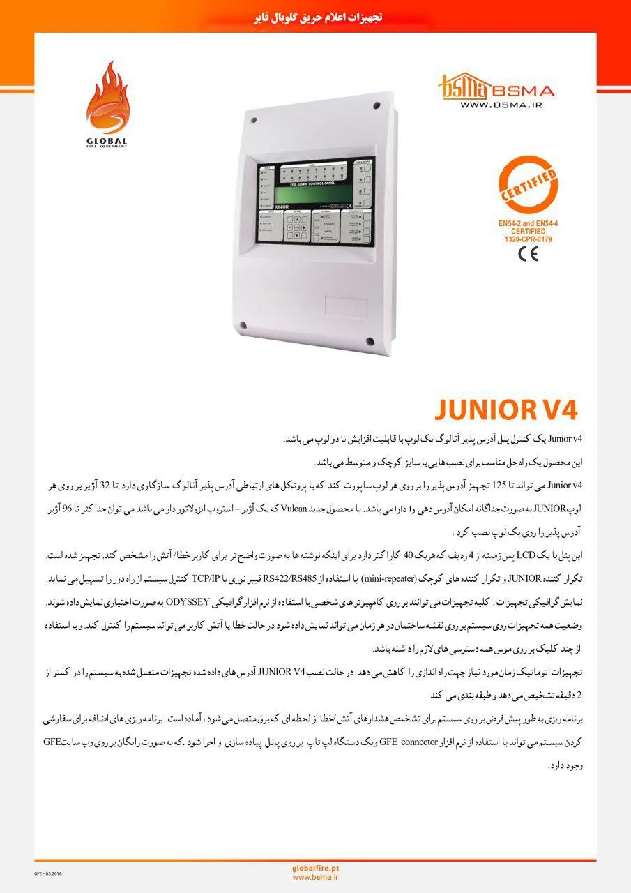 کنترل پنل تک لوپ آدرس پذیر