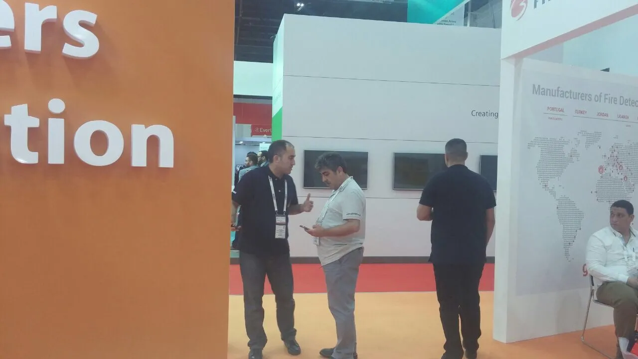 GFE Stand in Intersec 2017 | with most of the R&D staff
