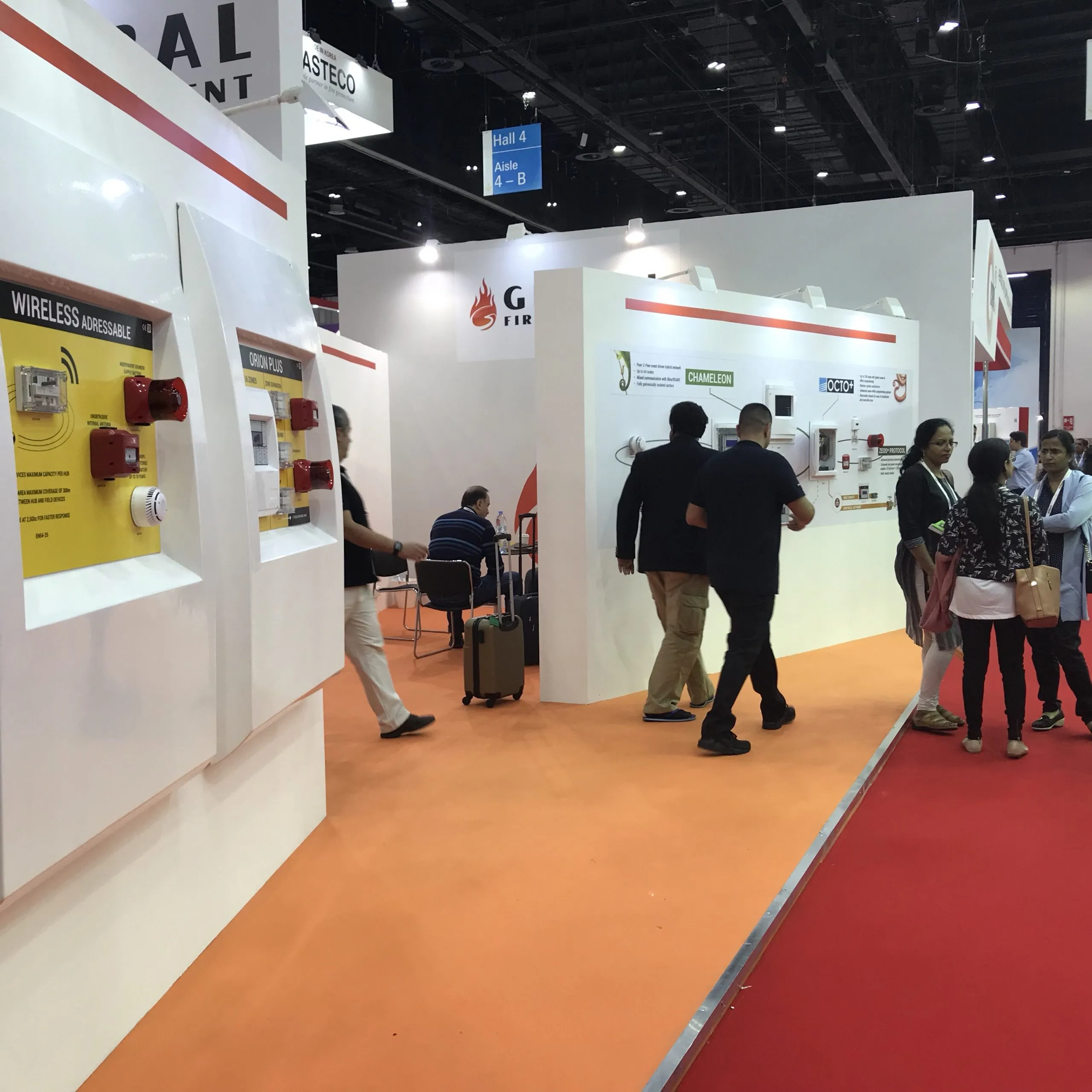 GFE Stand in Intersec 2017 | with most of the R&D staff