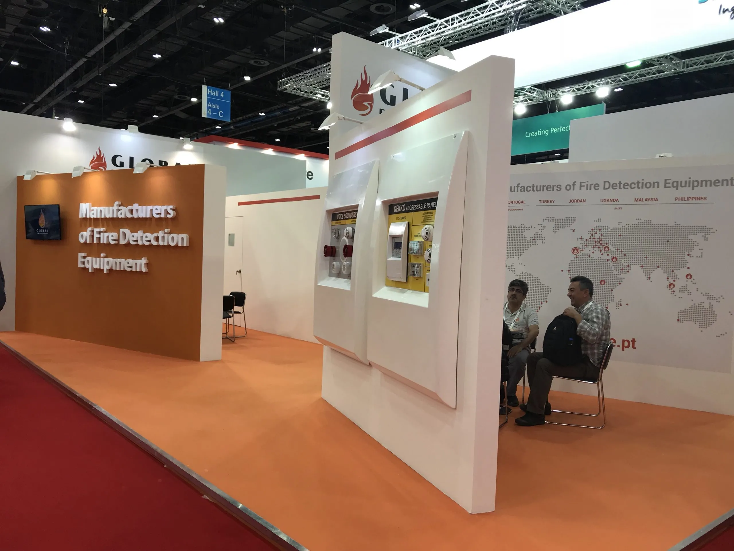 GFE Stand in Intersec 2017 | with most of the R&D staff