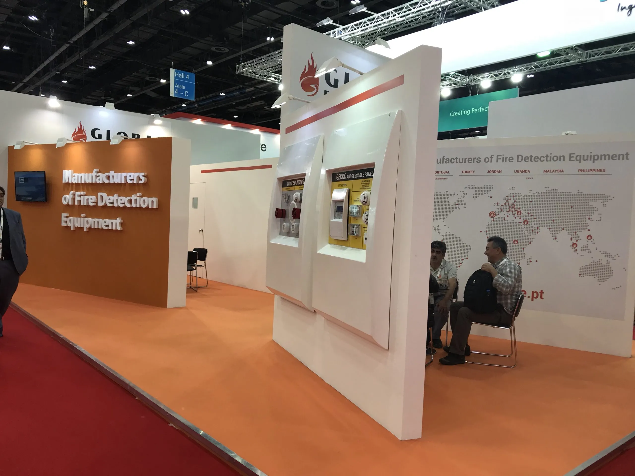 GFE Stand in Intersec 2017 | with most of the R&D staff