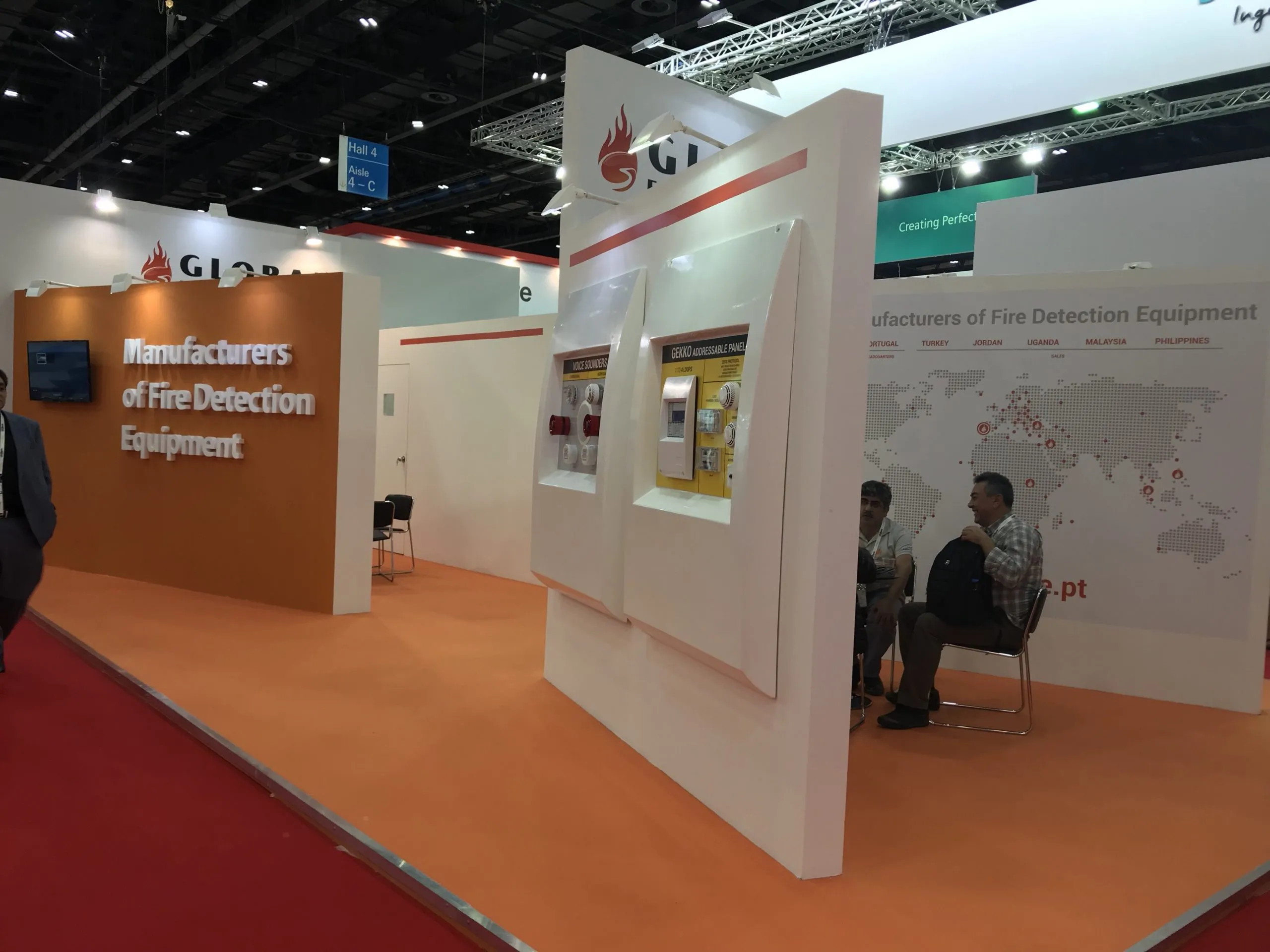 GFE Stand in Intersec 2017 | with most of the R&D staff