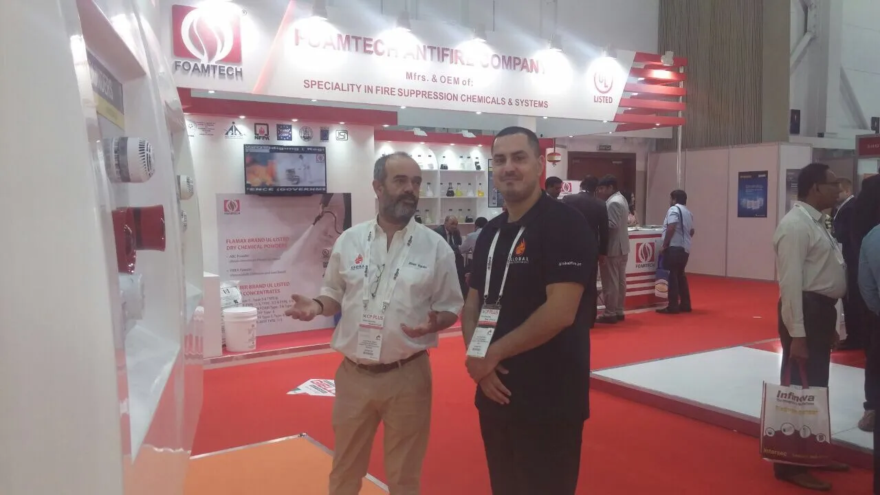 GFE Stand in Intersec 2017 | with most of the R&D staff