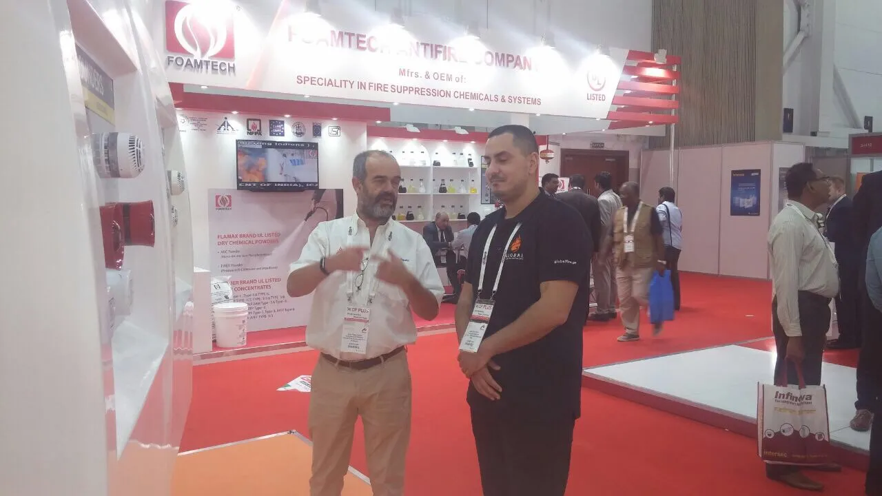 GFE Stand in Intersec 2017 | with most of the R&D staff