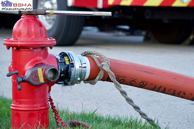 میانگین فشار آب شیر هیدرانت آتش نشانی در طول عملیات اطفاء حریق