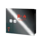 جعبه آتش نشانی درب استیل دودی دو کابین بهسازان