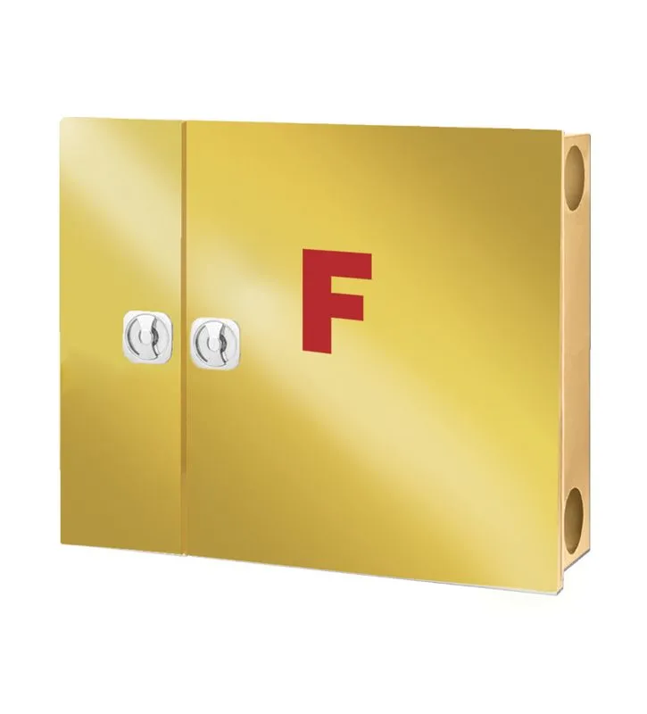 جعبه آتش نشانی درب استیل طلایی دو کابین پیشرو