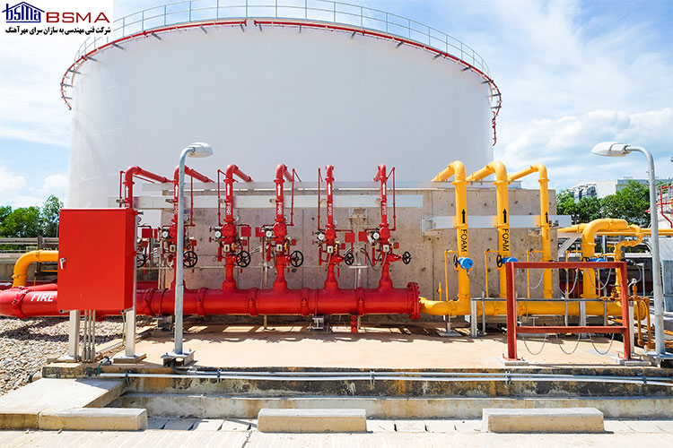 سیستم اطفاء حریق مخازن نفتی؛ اجزاء، عملکرد، اهمیت استفاده