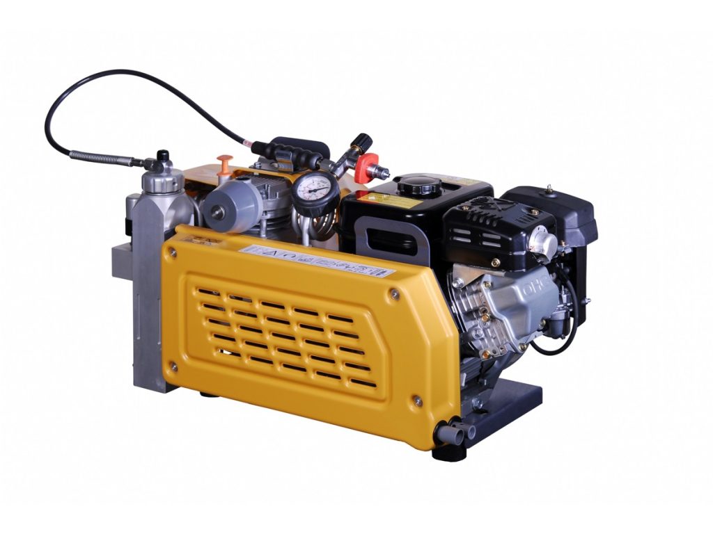 کمپرسور قابل حمل بائر PE 100 | قدرتمند، قابل‌اعتماد و مناسب غواصی و آتش‌نشانی