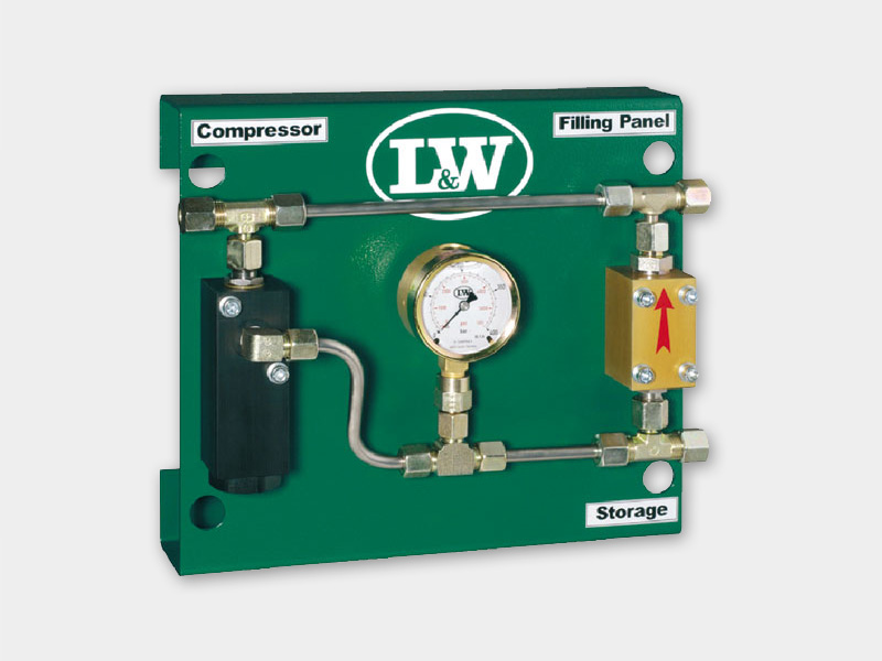 شیر پرکن کپسول L&W با گیج فشار – ایمنی و دقت آلمانی در پر کردن کپسول‌ها