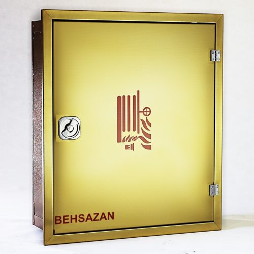 جعبه آتش نشانی تک کابین درب طلایی طرح دار بهسازان