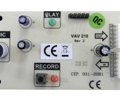 ماژول ضبط صدا VAP تکنیم مدل VAV-210 | ضبط پیام صوتی